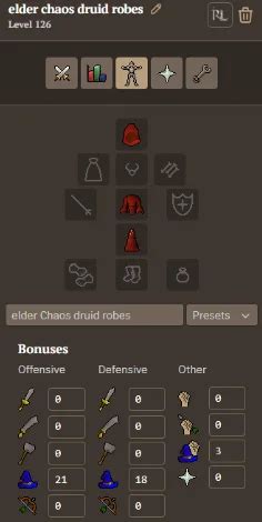 elder chaos druid robes|Magic equipment .